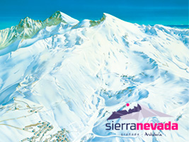 Plano de pistas de Sierra Nevada